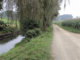 Route 3 follows the river on the approach to Staffelbach